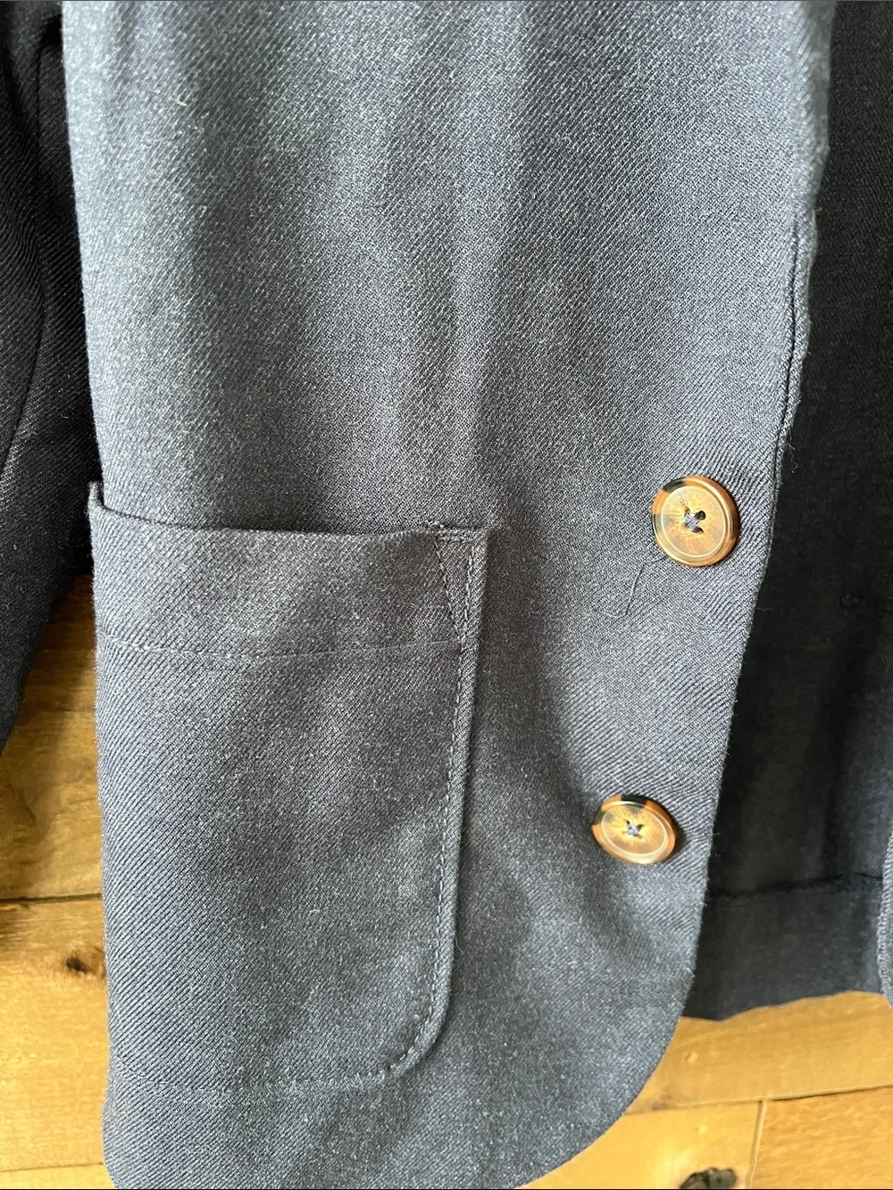 Old Navy Boys Twill Blazer Jacket in Navy Blue Size Small (6-7)